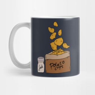 potatoo chips with salt hand drawing Mug